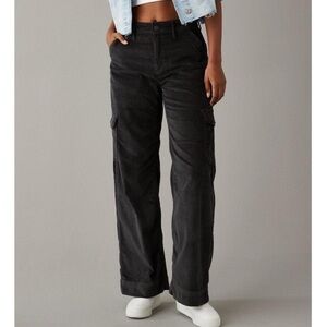 American Eagle Super High Rise Baggy Wide Leg corduroy pants 16 long